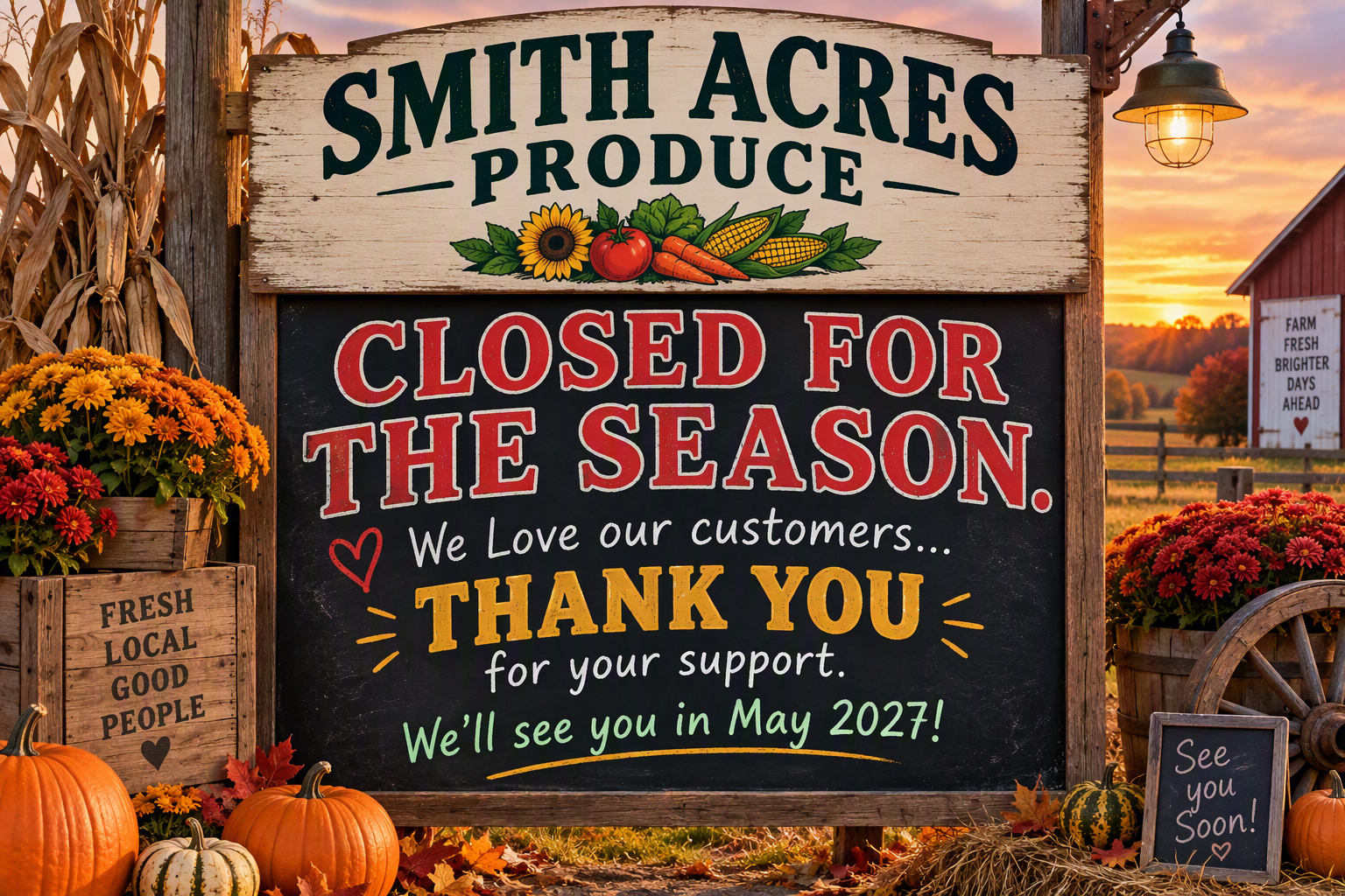 Smith Acres Produce storefront