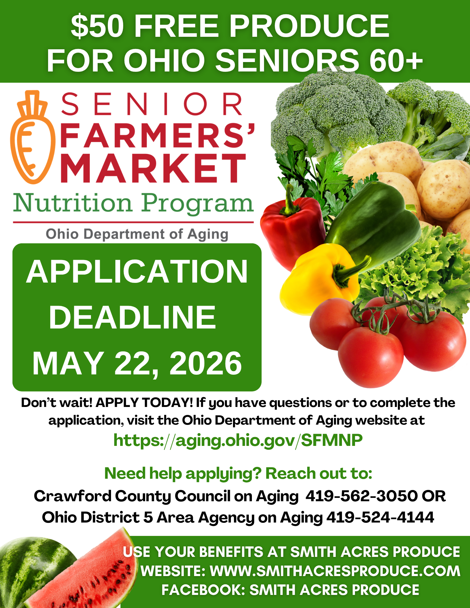 Senior FMNP promotional poster